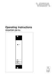 Vega VEGATOR 536 Ex Operating Instructions Manual