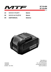 MTF BT 40-40N User Manual