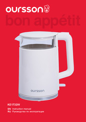 Oursson bon appetit KE1732W Instruction Manual