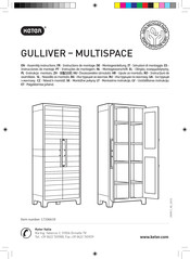 Keter GULLIVER MULTISPACE 17206639 Assembly Instructions Manual