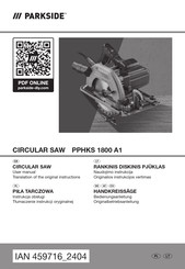 Parkside PPHKS 1800 A1 User Manual