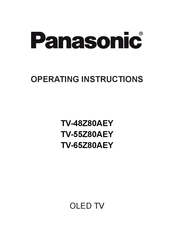 Panasonic TV-48Z80AEY Operating Instructions Manual