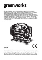 GreenWorks ACG301 Operator's Manual