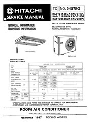 Hitachi RAC-2142C Service Manual