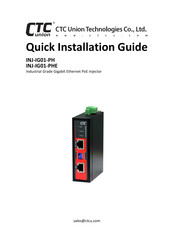 CTC Union INJ-IG01-PHE Quick Installation Manual