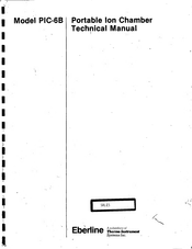 Eberline PIC-6B Technical Manual