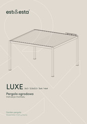 Mirpol esti&esta LUXE 3.5x3.5 Assembly Instructions Manual
