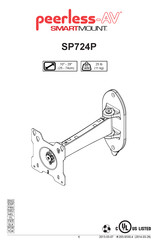 peerless-AV SMARTMOUNT SP724P Instructions Manual