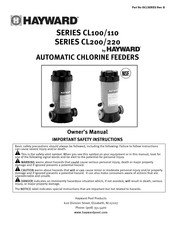Hayward CL110 Owner's Manual