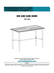 PHI VILLA PV-454 Use And Care Manual