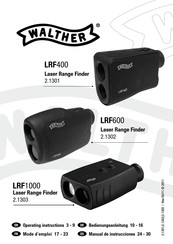 Walther LRF600 Operating Instructions Manual