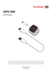 ViewSonic WPD-900 User Manual