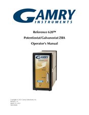 Gamry Reference 620 Operator's Manual