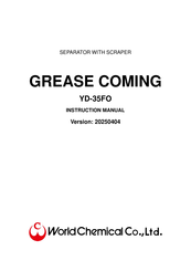 World Chemical YD-35FO Instruction Manual