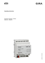 Gira KNX 1022 00 Operating Instructions Manual