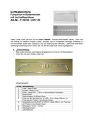 Sport-thieme 257 7119 Assembly Instructions Manual