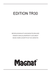 Magnat Audio EDITION TR30 Owner's Manual