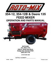 Roto-Mix Deere 135 Operation And Parts Manual