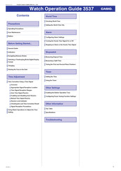 Casio 3537 Operation Manual