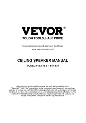 VEVOR 549 Manual