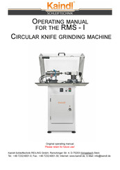 Kaindl RMS-I Operating Manual