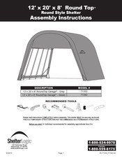 ShelterLogic 71332 Assembly Instructions Manual