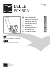 Altrad Belle PCX 60A Operator's Manual