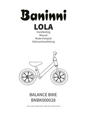 Baninni BNBK000028 Manual