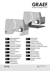 Graef STYLE S12002 Operating Instructions Manual