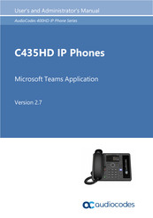 AudioCodes C430HD User's And Administrator's Manual