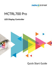 NovaStar MCTRL700 Pro Quick Start Manual