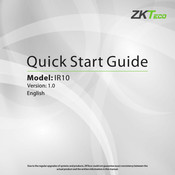 ZKTeco IR10 Quick Start Manual
