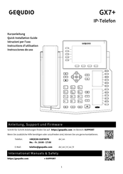 GEQUDIO GX7+ Quick Installation Manual