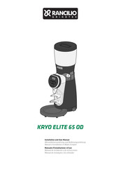Rancilio KRYO ELITE 65 OD Installation And User Manual