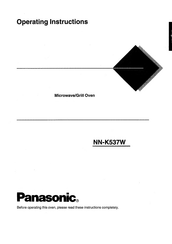 Panasonic NN-K537W Operating Instructions Manual