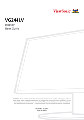 ViewSonic VG2441V User Manual