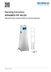 BANDELIN SONOREX PR 140 DH Operating Instructions Manual