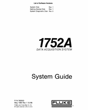 Fluke 1752A System Manual