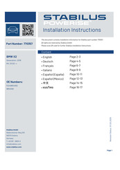 STABILUS 770357 Installation Instructions Manual