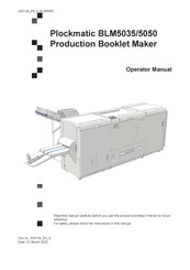 Canon Plockmatic BLM5035 Operator's Manual