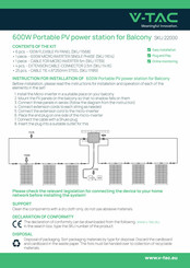 V-TAC SUN2000G3-EU-230 Instruction Manual