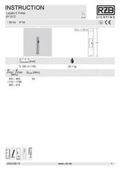RZB Lighting LUPALO pro Instructions Manual