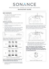 Sonance PROFESSIONAL PS-C43RTLP Quick Start Manual