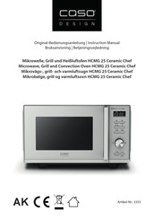 CASO DESIGN 03355 Instruction Manual