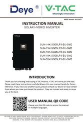 V-TAC Deye SUN-20K-SG05LP3-EU-SM2 Instruction Manual