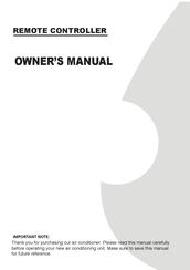 Midea RG10A B2S/BGEFU1 Owner's Manual
