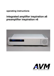 AVM inspiration v6 Operating Instructions Manual