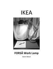 IKEA FORSA Work Lamp Owner's Manual