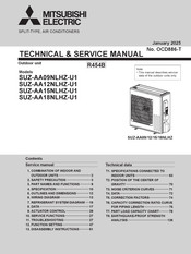 Mitsubishi Electric SUZ-AA15NLHZ-U1 Technical & Service Manual