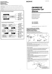 Sony XR-C650RDS Installation/Connections